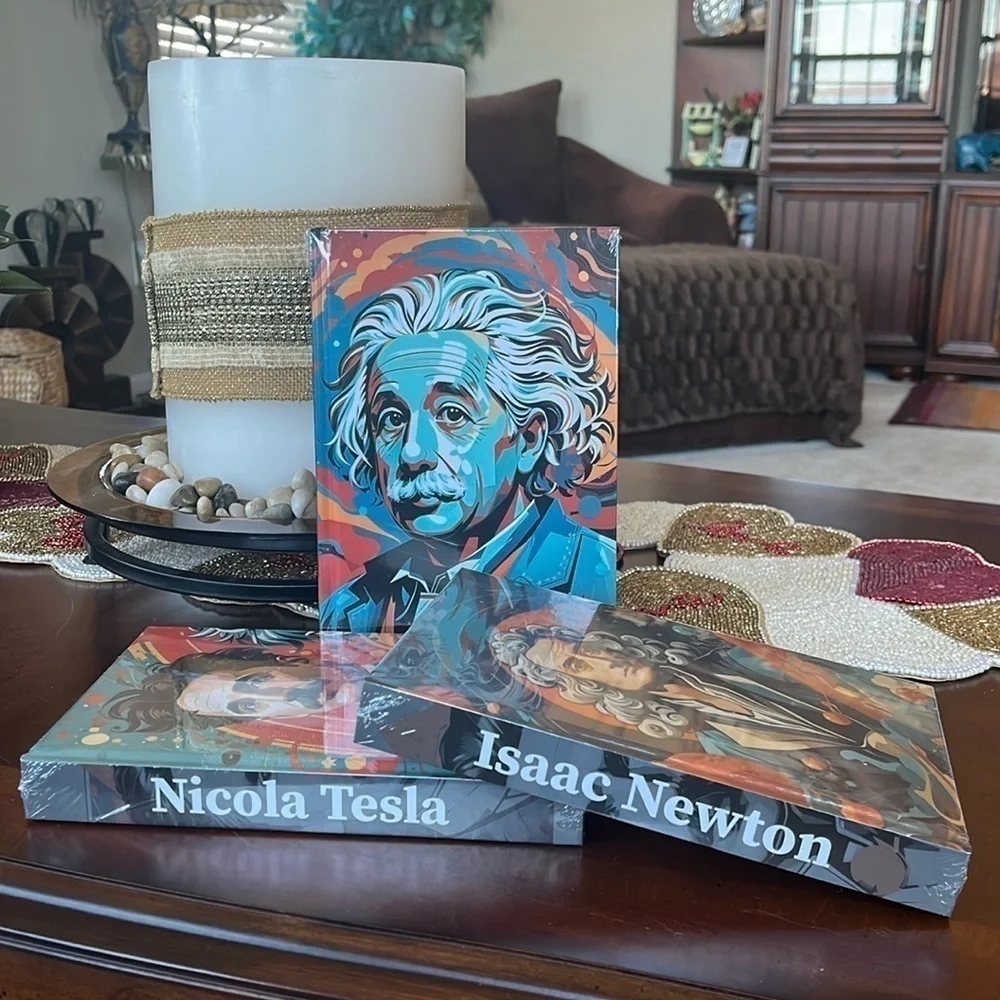 Brand New Decorative Coffee Table Books Home Decor Blank Journals Scientists